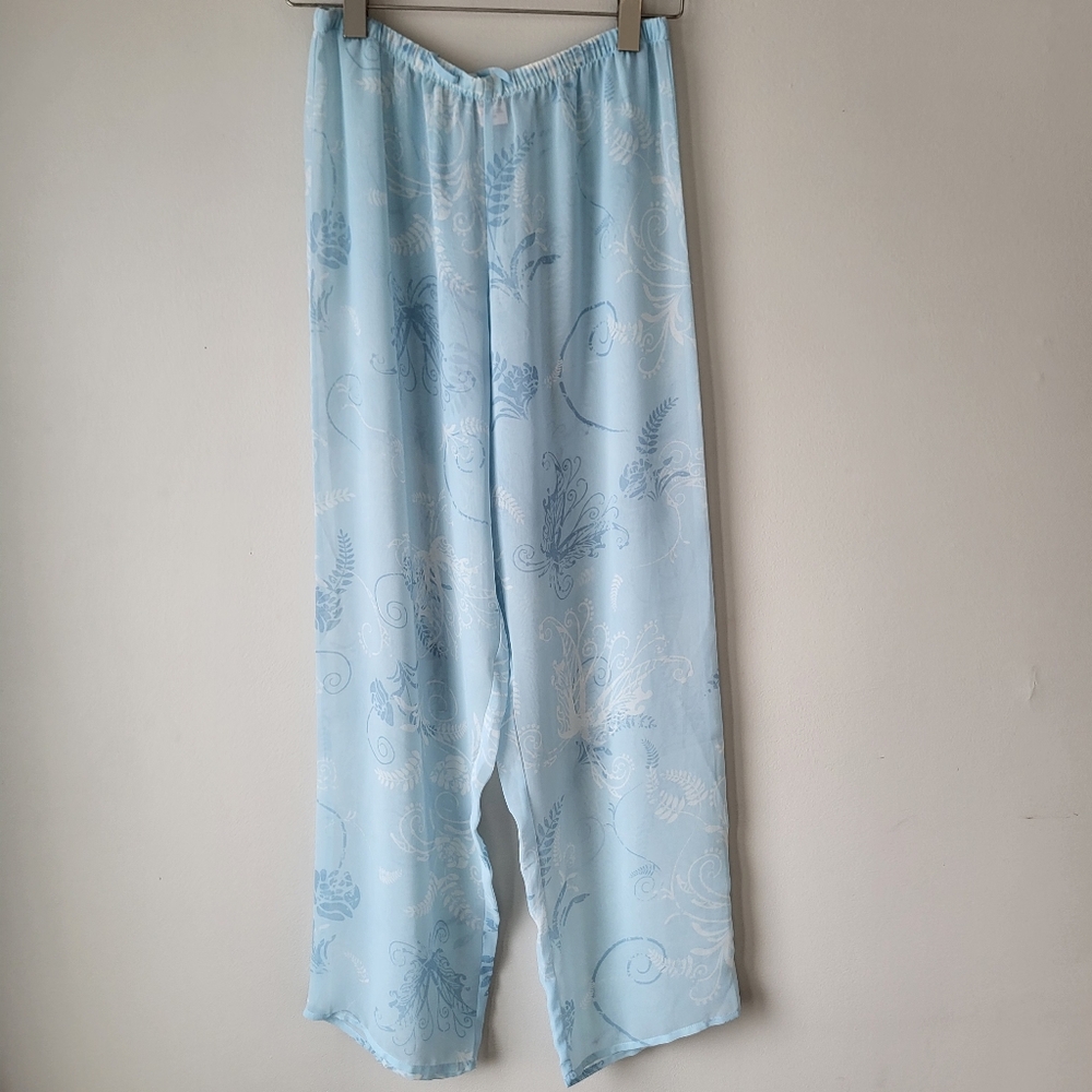 La Vie En Rose Light Blue Women's Sheer Sleepwear Set - Picture 4 of 4